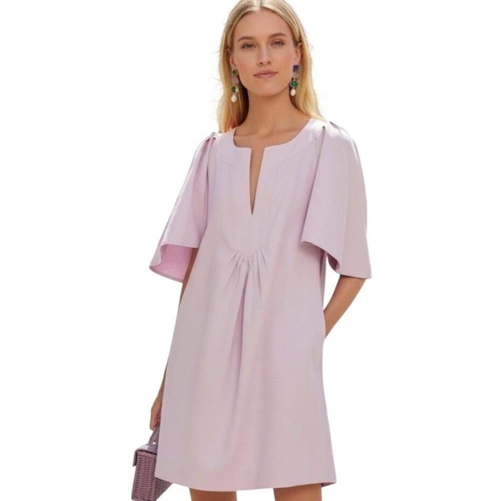 Tuckernuck Pomander Place Finley Flutter Sleeve Dress SzM Pink Orchid - Picture 1 of 7